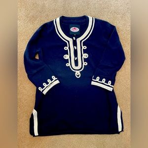 Monelle navy cashmere tunic sweater